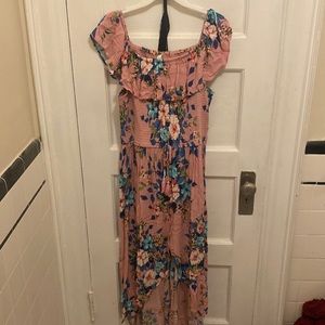 Fun and flowy pink dress
